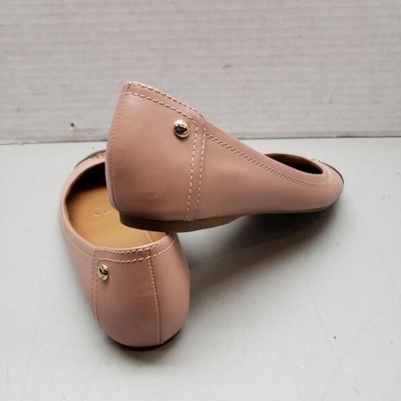 Coach Chelsea Matte/Patent Leather Ballet Flats Warm Blush & Black Size 6 w/ BOX - Picture 3 of 5